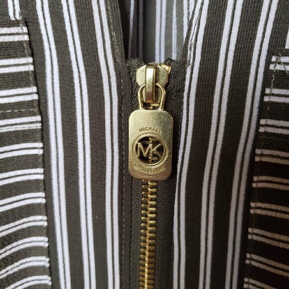 Michael Kors Chiffon Crepe Stripped Womens Blouse - Picture 9 of 12